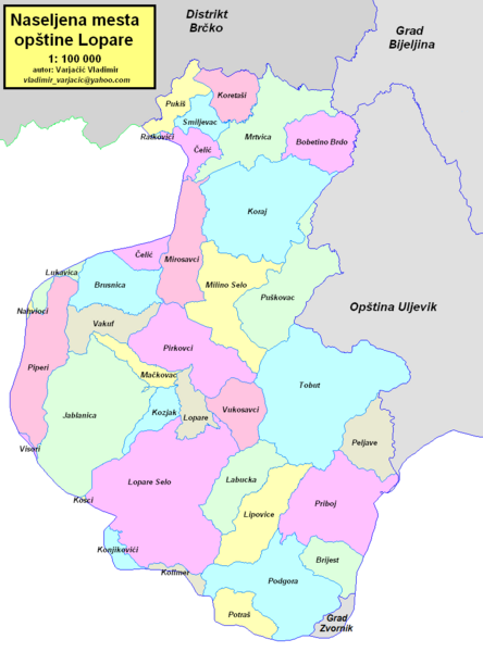 ملف:Lopare-naselja.PNG