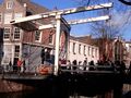 Wooden drawbridge in Amsterdam