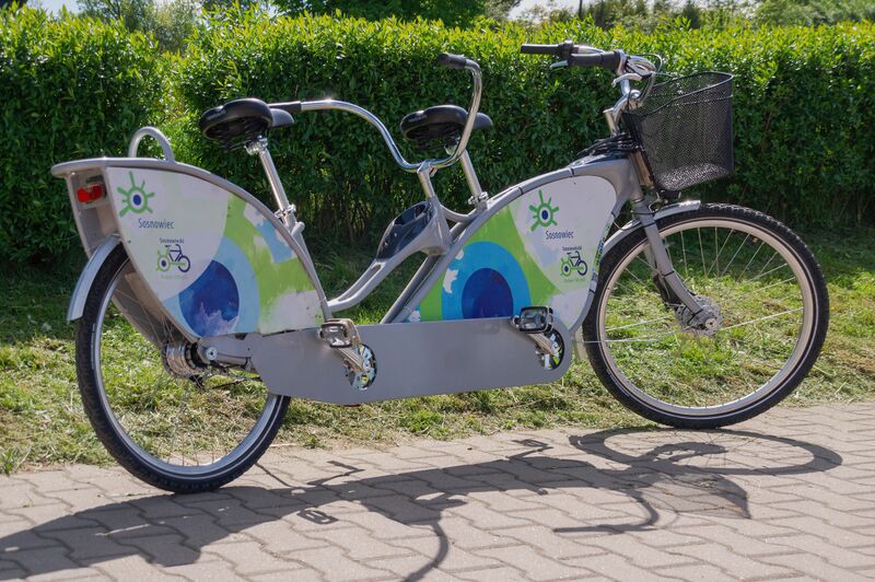 ملف:Sosnowiecki Rower Miejski, Tandem.jpg