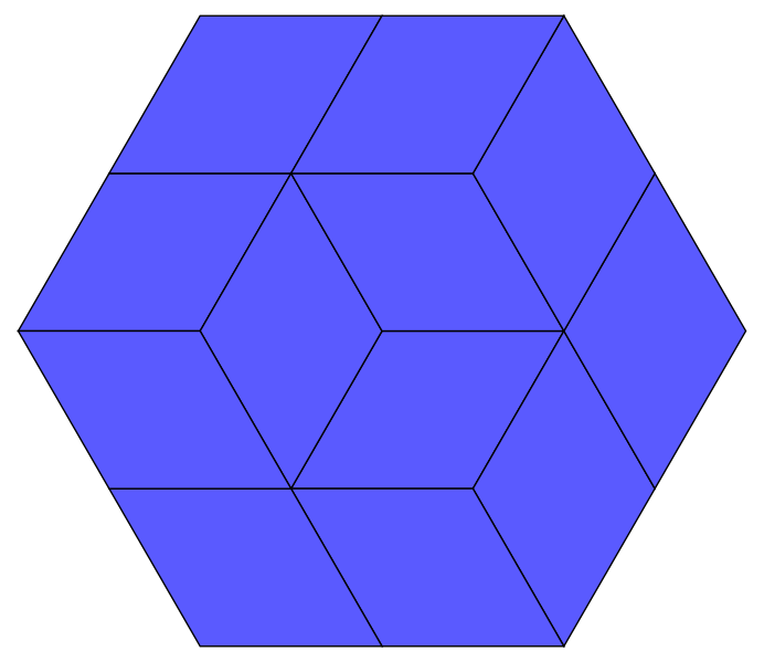 ملف:6-gon rhombic dissection2-size2.svg