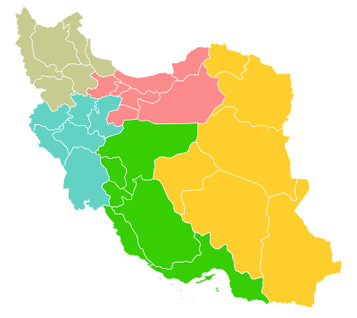 Regions of Iran.svg