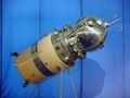 The model of Vostok spacecraft, the first human spaceflight module.