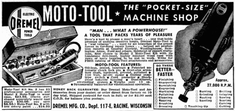 ملف:Dremel Moto-Tool advertisement, 1947.jpg