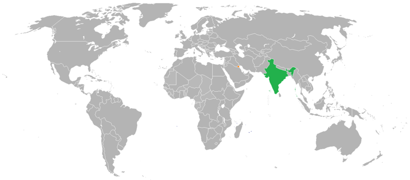 ملف:India Kuwait Locator.png