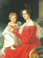 Franz Joseph with his mother Princess Sophie of Bavaria