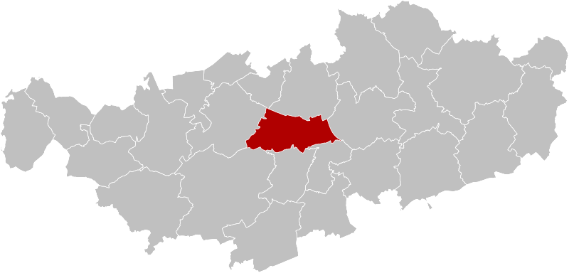ملف:Ottignies-Louvain-la-Neuve Brabant-Wallon Belgium Map.svg