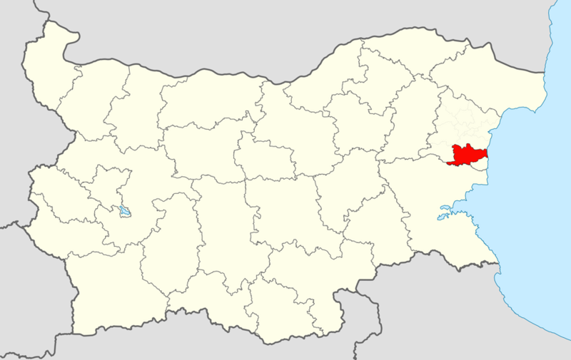 ملف:DolniChiflik Municipality Within Bulgaria.png