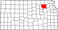 Map of Kansas highlighting بوتاواتومي