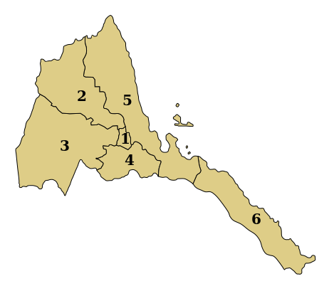 ملف:Regions of Eritrea.svg