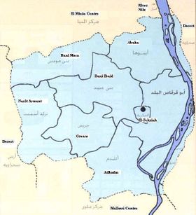 خريطة مركز أبو قرقاص.