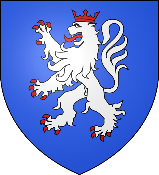 ملف:Blason-azur-lion-argent-armé-lampassé-couronné-gueules.svg