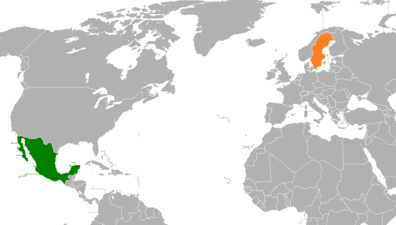 ملف:Mexico Sweden Locator.png
