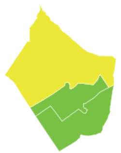 موقع منطقة دير الزور في محافظة دير الزور