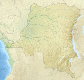 Map showing the location of Garamba National Park