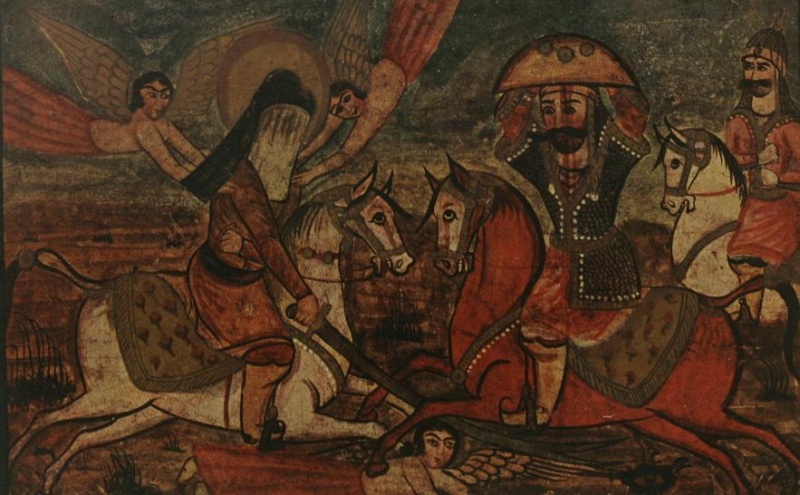 ملف:Hazrat Ali slays Marhab.JPG