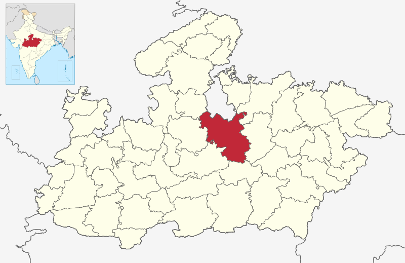 ملف:MP Sagar district map.svg