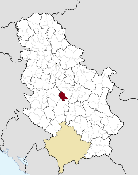 ملف:Municipalities of Serbia Knić.png