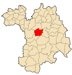 موقع دائرة سطيف في ولاية سطيف