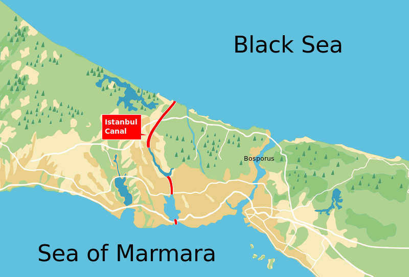ملف:Istanbul canal map.svg