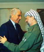 عرفات والرئيس الجزائري الشاذلي بن جديد.
