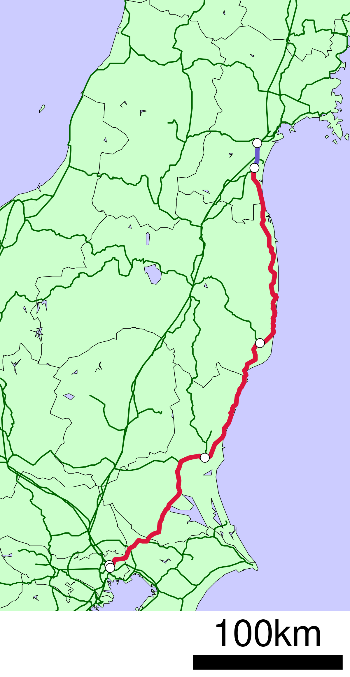 ملف:JR Joban Line linemap.svg - المعرفة