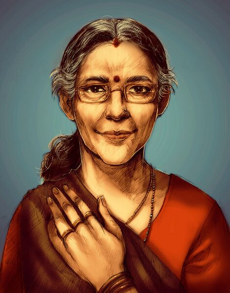 ملف:Jashodaben Narendrabhai Modi painted.jpg