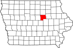 State map highlighting Grundy County
