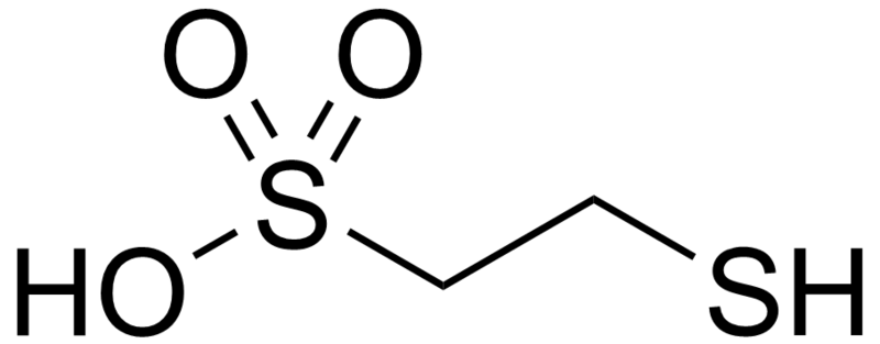 ملف:Mercaptoethanesulfonic acid.png