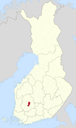 موقع تامپري في فنلندا