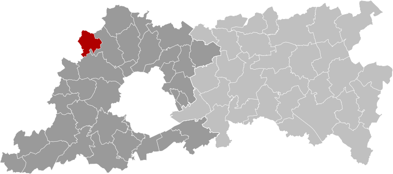 ملف:Opwijk Flemish-Brabant Belgium Map.svg