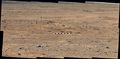 Curiosity's SW view near "Darwin Outcrop" (lower-center) (Waypoint 1; September 7, 2013).