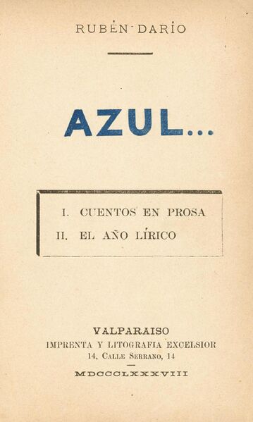 ملف:Azul - Primera edición.JPG