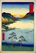 Hiroshige - 36 Views of Fuji-san - 28. Lake Suwa.jpg