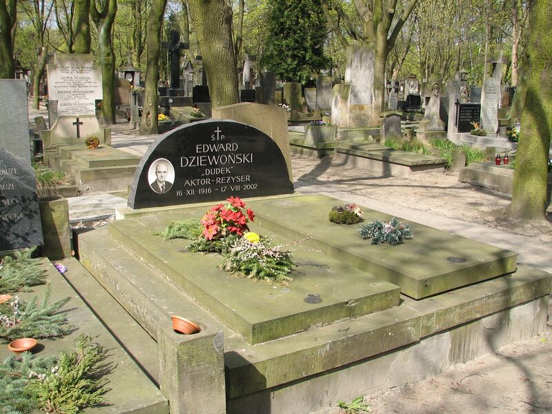 ملف:Edward Dziewoński grób.JPG