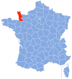 Location of Manche in France