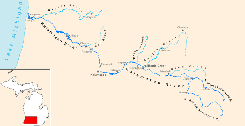 ملف:Kalamazoo River Map.png