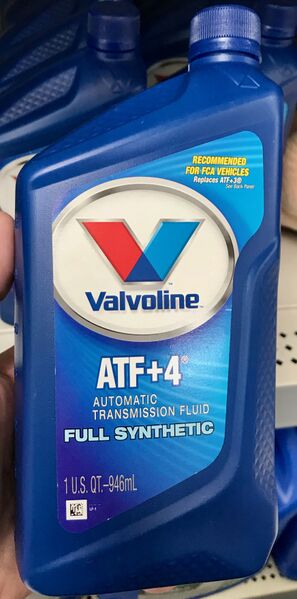 ملف:Valvoline Licensed ATF+4 Front.jpg