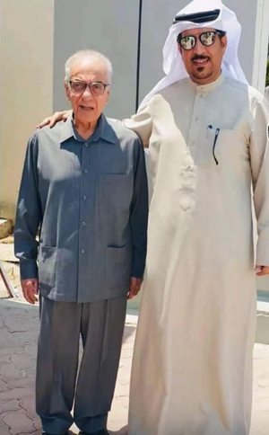 محمد سعيد الصحاف (يسار) في السفارة العراقية في الإمارات (يوليو 2024)