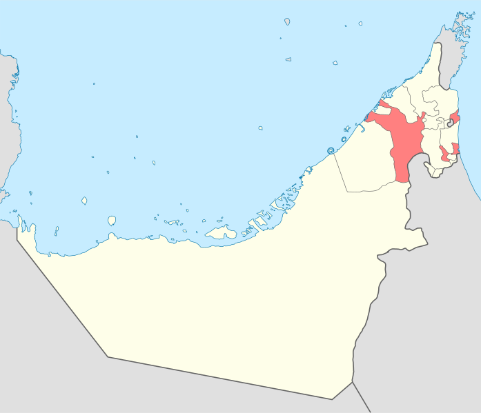 ملف:Map of Sharjah blank.svg