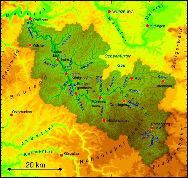 ملف:Tauber catchment.png