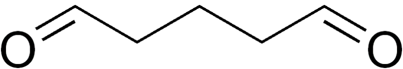 ملف:Glutaraldehyde structure.png
