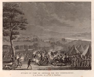 Failed uprising at the Grenelle military camp by Montagnards and followers of Babeuf (9 September 1796)