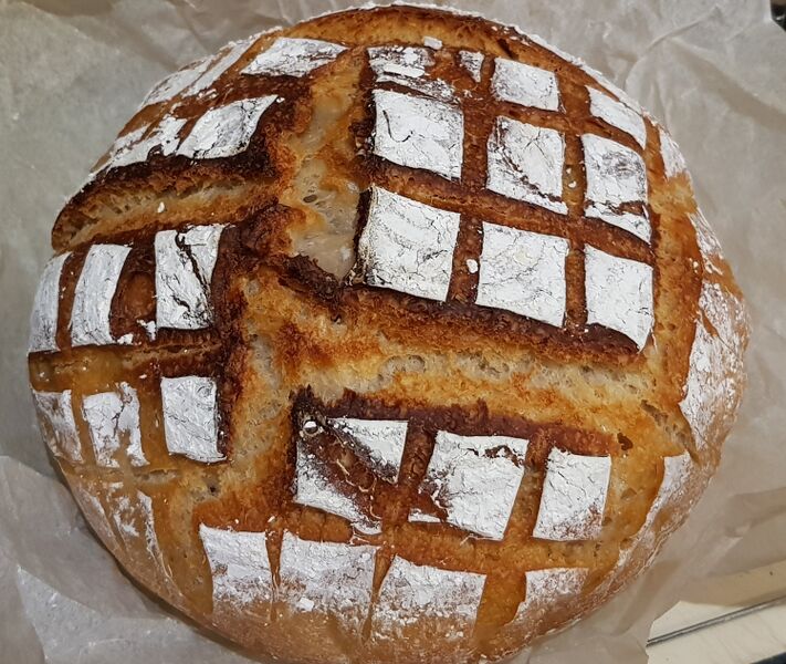 ملف:Home made sourdough cob.jpg