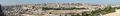 صورة بانورامية من جبل الزيتون لجبل الهيكل، وتتضمن المسجد الأقصى وقبة الصخرة.