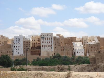 صورة لمدينة شبام المسورة.